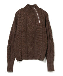 Ray BEAMS | RBS / ケーブル ジップ ハイネック ニット(ニット/セーター)