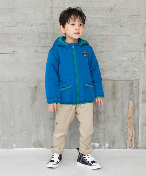 RAGMART（ラグマート）の「サーモライトブルゾン（ナイロンジャケット・キッズ・ブルー/グレー・95cm/90cm/80ｃｍ）」の7枚目の写真