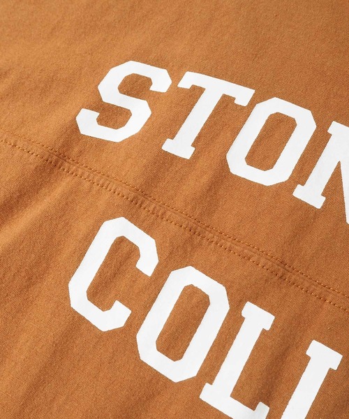 Crisp yours(クリスプユアーズ)の「【WEB限定】”stonehill”フットボールTシャツ(Tシャツ/カットソー・レディース・ネイビー/ブラウン/ブルー/アイボリー・FREE)」の14枚目の写真