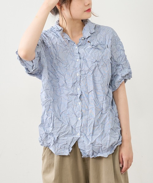 PUAL CE CIN（ピュアルセシン）の「冷感ストライプブラウス（シャツ/ブラウス・レディース・その他1/その他2・FREE）」の2枚目の写真