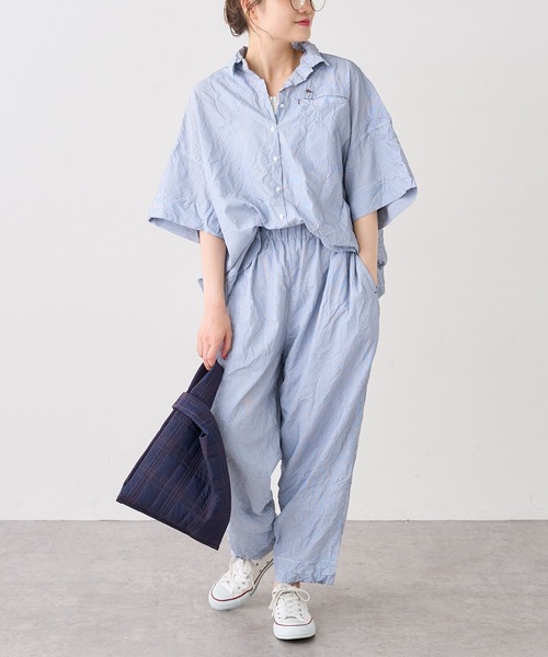 PUAL CE CIN（ピュアルセシン）の「冷感ストライプブラウス（シャツ/ブラウス・レディース・その他1/その他2・FREE）」の3枚目の写真