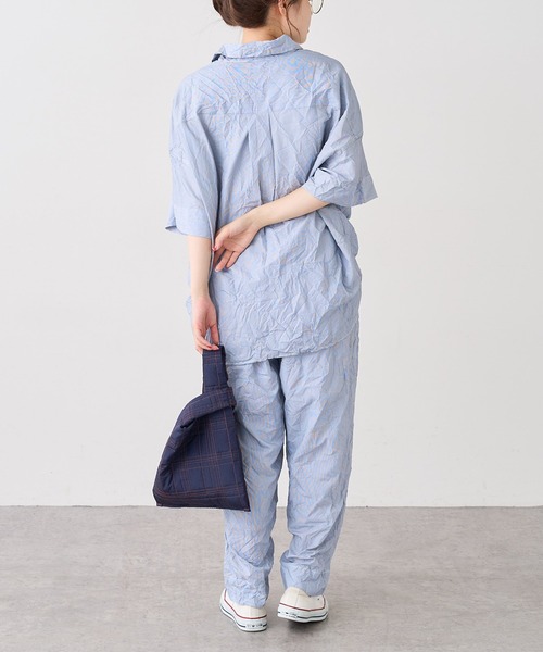 PUAL CE CIN（ピュアルセシン）の「冷感ストライプブラウス（シャツ/ブラウス・レディース・その他1/その他2・FREE）」の9枚目の写真