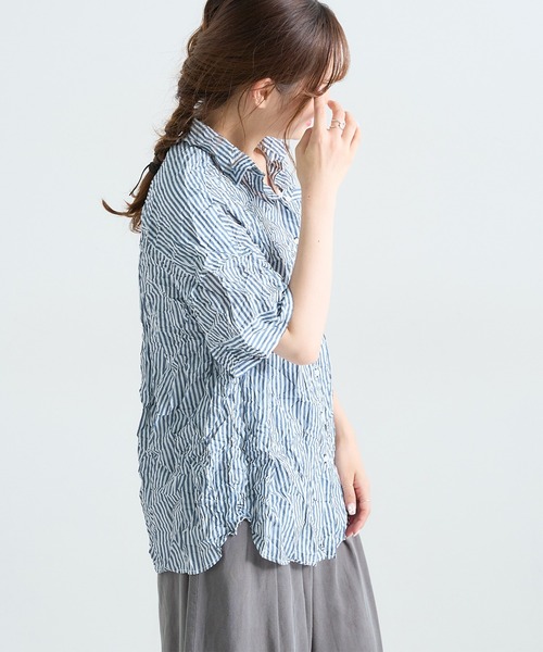 PUAL CE CIN（ピュアルセシン）の「冷感ストライプブラウス（シャツ/ブラウス・レディース・その他1/その他2・FREE）」の13枚目の写真
