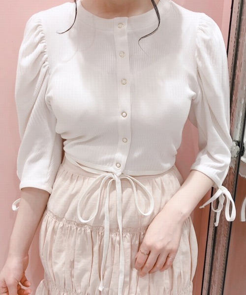 lilLilly(リルリリー)の「マルチリボンカーディガン(カーディガン/ボレロ・レディース・ホワイト/ブラック/レッド/ピンク/アイボリー・FREE)」の18枚目の写真