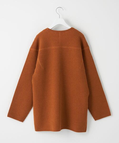 BRACTMENT(ブラクトメント)の「<BRACTMENT(ブラクトメント)>BM W/Pワッフルデザインヘム プルオーバー(ニット/セーター・レディース・ブラック/オレンジ系その他/ケリー・FREE)」の4枚目の写真