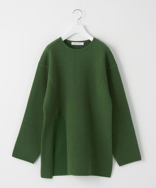 BRACTMENT(ブラクトメント)の「<BRACTMENT(ブラクトメント)>BM W/Pワッフルデザインヘム プルオーバー(ニット/セーター・レディース・ブラック/オレンジ系その他/ケリー・FREE)」の5枚目の写真