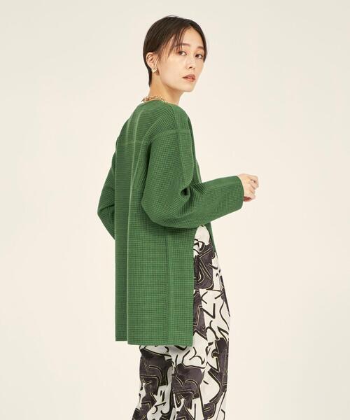 BRACTMENT(ブラクトメント)の「<BRACTMENT(ブラクトメント)>BM W/Pワッフルデザインヘム プルオーバー(ニット/セーター・レディース・ブラック/オレンジ系その他/ケリー・FREE)」の10枚目の写真