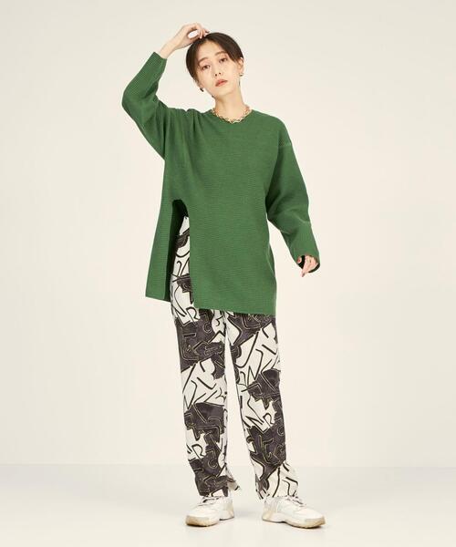 BRACTMENT(ブラクトメント)の「<BRACTMENT(ブラクトメント)>BM W/Pワッフルデザインヘム プルオーバー(ニット/セーター・レディース・ブラック/オレンジ系その他/ケリー・FREE)」の16枚目の写真