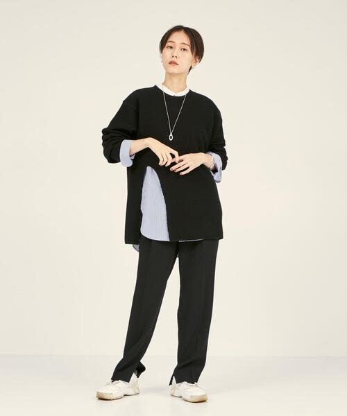 BRACTMENT(ブラクトメント)の「<BRACTMENT(ブラクトメント)>BM W/Pワッフルデザインヘム プルオーバー(ニット/セーター・レディース・ブラック/オレンジ系その他/ケリー・FREE)」の14枚目の写真