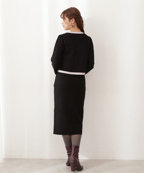 PROPORTION BODY DRESSING(プロポーションボディドレッシング)の「クラシカルニットSET UP / 1211240907(ワンピース・レディース・ブルー/ブラック・SMALL/MEDIUM)」の18枚目の写真