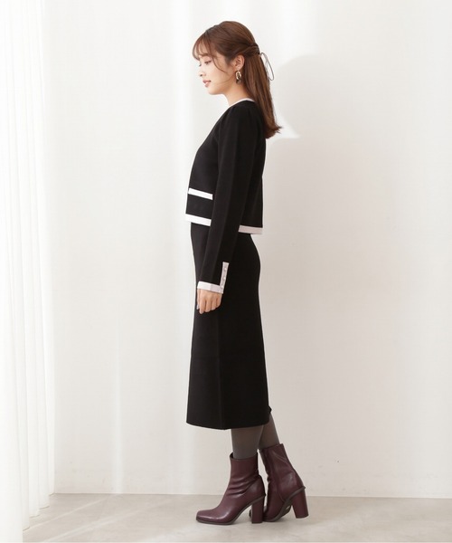 PROPORTION BODY DRESSING(プロポーションボディドレッシング)の「クラシカルニットSET UP / 1211240907(ワンピース・レディース・ブルー/ブラック・SMALL/MEDIUM)」の14枚目の写真