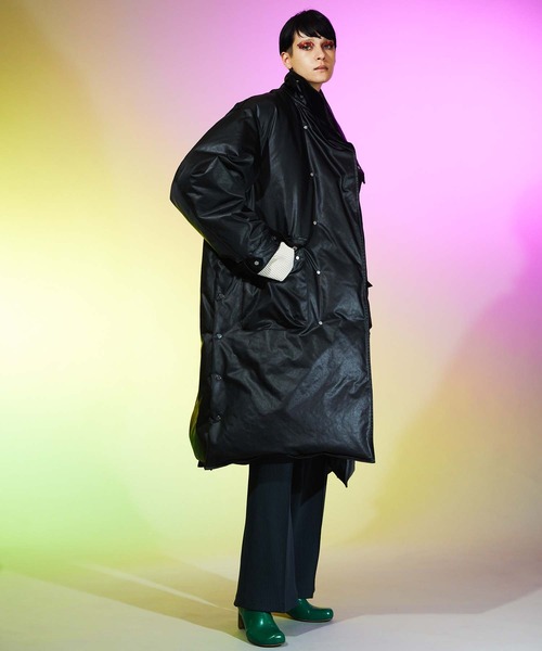 MAISON SPECIAL（メゾンスペシャル）の「《ユニセックスアイテム》オメガリブピンタックワイドパンツ 【MAISON SPECIAL/メゾンスペシャル】■セットアップ対応■（その他パンツ・メンズ・チャコールグレー/ブラック/パープル/ブルー/グリーン/ミント/グレイッシュベージュ/サックスブルー・1/0）」の20枚目の写真