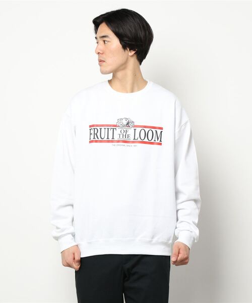 FRUIT OF THE LOOM(フルーツオブザルーム)の「SOUVENIRトレーナー / ブランドロゴ / ユニセックス / カジュアル(スウェット・メンズ・ホワイト/ブラック/ネイビー/グレー・M/XL/L)」の10枚目の写真