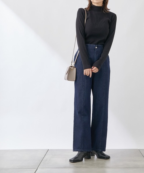 COLONY 2139（コロニートゥーワンスリーナイン）の「センターシームデニムパンツ（デニムパンツ・レディース・ブラック/ネイビー/ブルー/ブラック系その他・SMALL/MEDIUM/LARGE）」の4枚目の写真