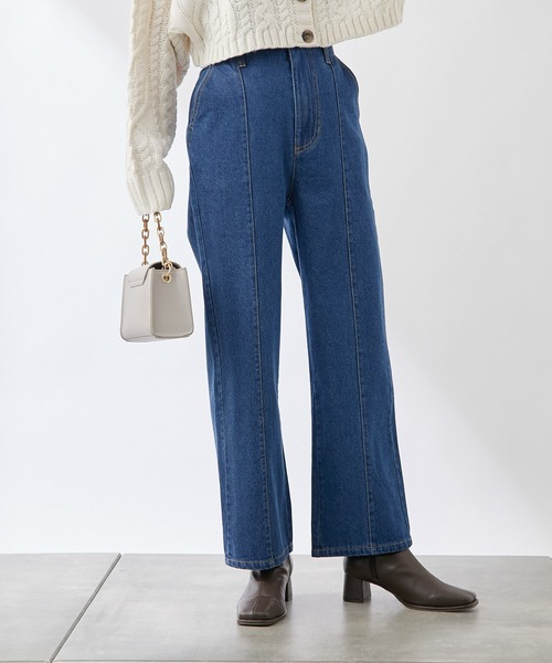 COLONY 2139（コロニートゥーワンスリーナイン）の「センターシームデニムパンツ（デニムパンツ・レディース・ブラック/ネイビー/ブルー/ブラック系その他・SMALL/MEDIUM/LARGE）」の5枚目の写真