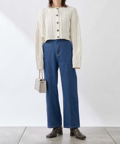 COLONY 2139（コロニートゥーワンスリーナイン）の「センターシームデニムパンツ（デニムパンツ・レディース・ブラック/ネイビー/ブルー/ブラック系その他・SMALL/MEDIUM/LARGE）」の8枚目の写真