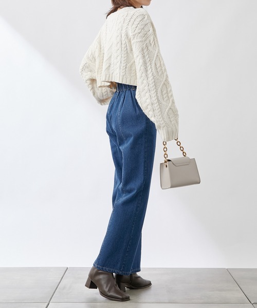 COLONY 2139（コロニートゥーワンスリーナイン）の「センターシームデニムパンツ（デニムパンツ・レディース・ブラック/ネイビー/ブルー/ブラック系その他・SMALL/MEDIUM/LARGE）」の9枚目の写真