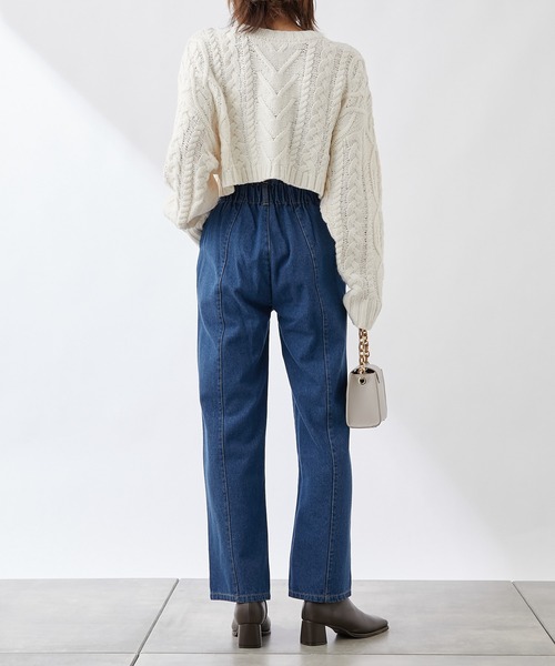 COLONY 2139（コロニートゥーワンスリーナイン）の「センターシームデニムパンツ（デニムパンツ・レディース・ブラック/ネイビー/ブルー/ブラック系その他・SMALL/MEDIUM/LARGE）」の10枚目の写真