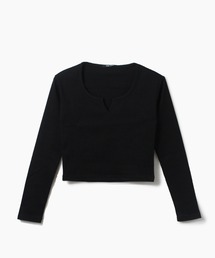 one way | 【oneway Jeans】長袖キーネックテレコTOPS(Tシャツ/カットソー)