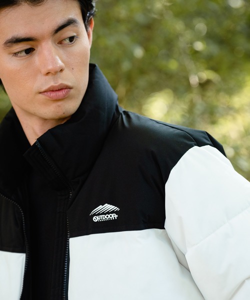 OUTDOOR PRODUCTS APPAREL(アウトドアプロダクツアパレル)の「撥水防風ストレッチ耐水圧10000mmスタンド中綿 ジャケット ワンポイントブランドロゴ(ブルゾン・メンズ・ホワイト/ブラック/アーミー/アイボリー/ネイビー・MEDIUM/LARGE/X-LARGE/XX-LARGE/XXX-LARGE)」の22枚目の写真