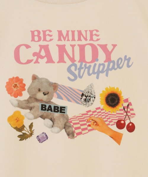 Candy Stripper(キャンディストリッパー)の「BE MINE CANDY SWEAT ワンピース(ワンピース・レディース・ブラック/ピンク/グリーン/アイボリー・2)」の11枚目の写真