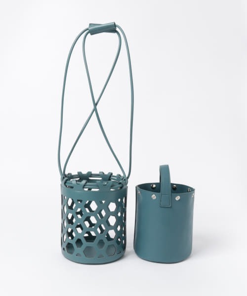 PROTCOL（プロトコル）の「PROTCOL　BEEHIVE MINI B（ハンドバッグ・レディース・グレー/ブルー系その他・ONE）」の18枚目の写真