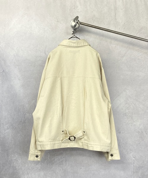 Beno（ビーノ）の「デニム ワイドシルエット JKT（デニムジャケット・メンズ・ブラック/インディゴブルー/ライトインディゴブルー/ワンウォッシュ/キナリ・M/L/XL）」の8枚目の写真