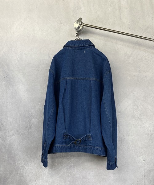 Beno（ビーノ）の「デニム ワイドシルエット JKT（デニムジャケット・メンズ・ブラック/インディゴブルー/ライトインディゴブルー/ワンウォッシュ/キナリ・M/L/XL）」の15枚目の写真