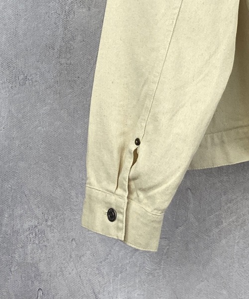 Beno（ビーノ）の「デニム ワイドシルエット JKT（デニムジャケット・メンズ・ブラック/インディゴブルー/ライトインディゴブルー/ワンウォッシュ/キナリ・M/L/XL）」の12枚目の写真