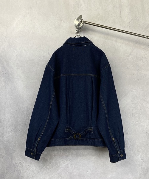 Beno（ビーノ）の「デニム ワイドシルエット JKT（デニムジャケット・メンズ・ブラック/インディゴブルー/ライトインディゴブルー/ワンウォッシュ/キナリ・M/L/XL）」の17枚目の写真