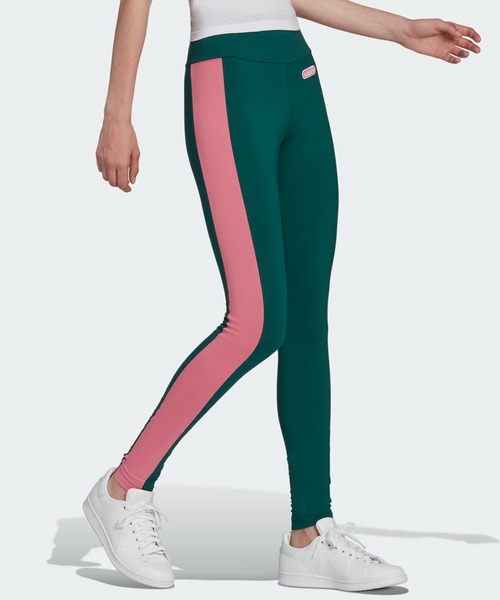 adidas（アディダス）の「レギンス [LEGGINGS] アディダスオリジナルス（レギンス/スパッツ・レディース・ネイビー/グリーン・SMALL/LARGE/XX-LARGE/X-LARGE/MEDIUM/X-SMALL）」の9枚目の写真