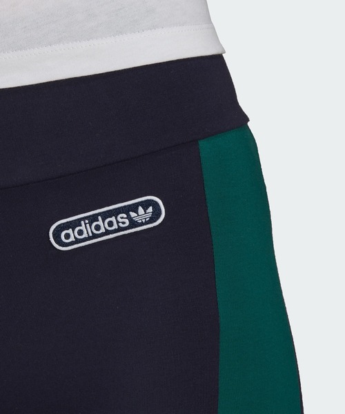 adidas（アディダス）の「レギンス [LEGGINGS] アディダスオリジナルス（レギンス/スパッツ・レディース・ネイビー/グリーン・SMALL/LARGE/XX-LARGE/X-LARGE/MEDIUM/X-SMALL）」の5枚目の写真