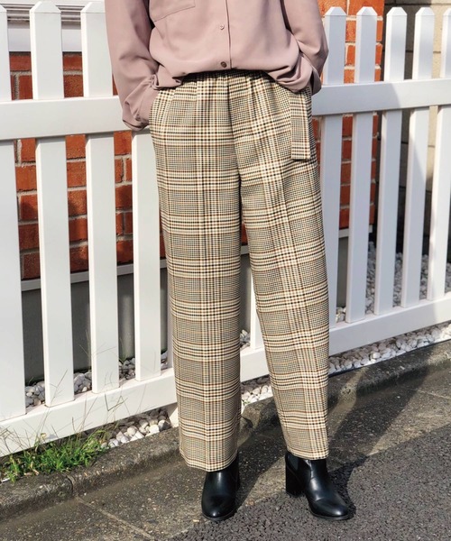 セール Barrett バナーバレット のその他パンツ Bigチェックワイドパンツ をセール価格で購入できます Banner Bigチェックワイドパンツ その他パンツ Barrett Banner Banner Barrett バナーバレット のファッション