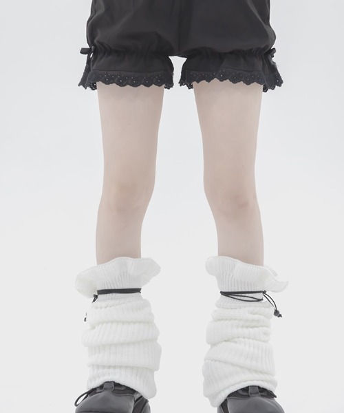 FickleBebe（フィクルベベ）の「ボリュームレッグウォーマー（レッグウォーマー・レディース・ホワイト/ブラック・FREE）」の8枚目の写真