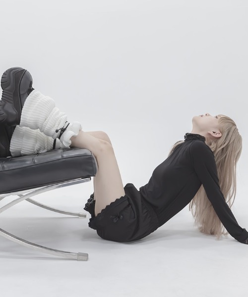 FickleBebe（フィクルベベ）の「ボリュームレッグウォーマー（レッグウォーマー・レディース・ホワイト/ブラック・FREE）」の17枚目の写真