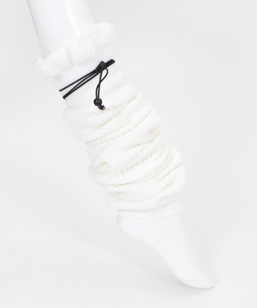 FickleBebe（フィクルベベ）の「ボリュームレッグウォーマー（レッグウォーマー・レディース・ホワイト/ブラック・FREE）」の6枚目の写真