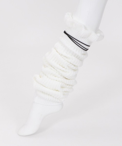 FickleBebe（フィクルベベ）の「ボリュームレッグウォーマー（レッグウォーマー・レディース・ホワイト/ブラック・FREE）」の13枚目の写真