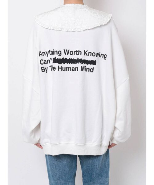 jouetie（ジュエティ）の「BIGカラープルオーバー（スウェット・レディース・ブラック/パープル/オフホワイト/ブルー・MEDIUM）」の19枚目の写真