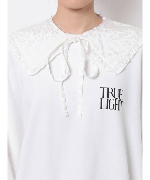 jouetie（ジュエティ）の「BIGカラープルオーバー（スウェット・レディース・ブラック/パープル/オフホワイト/ブルー・MEDIUM）」の15枚目の写真