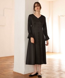 mangata | Satin flare onepiece(Tシャツ/カットソー)
