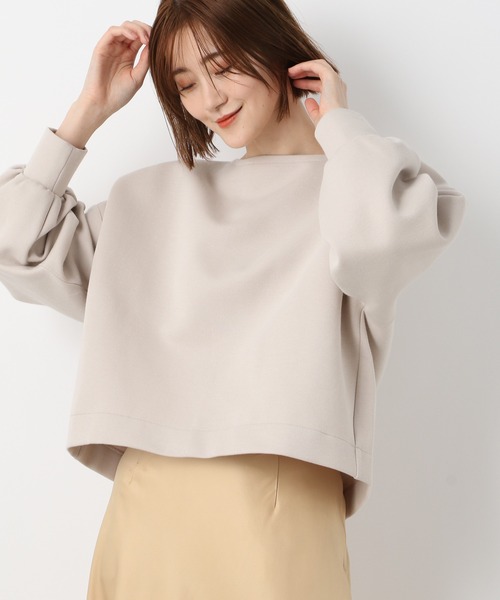 A part by（アパートバイ）の「ボンディングショートプルオーバー　259834（その他トップス・レディース・チャコールグレー/ライトグリーン/アイボリー・FREE）」の16枚目の写真