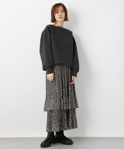 A part by（アパートバイ）の「ボンディングショートプルオーバー　259834（その他トップス・レディース・チャコールグレー/ライトグリーン/アイボリー・FREE）」の11枚目の写真