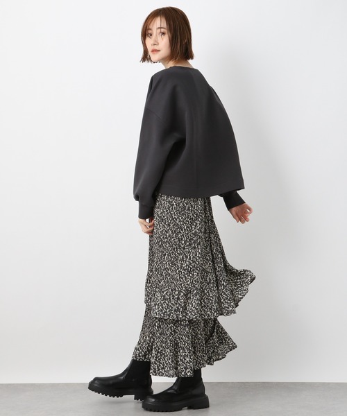 A part by（アパートバイ）の「ボンディングショートプルオーバー　259834（その他トップス・レディース・チャコールグレー/ライトグリーン/アイボリー・FREE）」の14枚目の写真