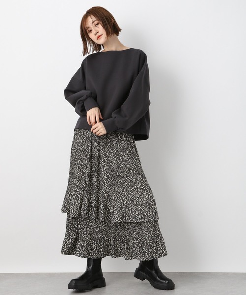 A part by（アパートバイ）の「ボンディングショートプルオーバー　259834（その他トップス・レディース・チャコールグレー/ライトグリーン/アイボリー・FREE）」の21枚目の写真