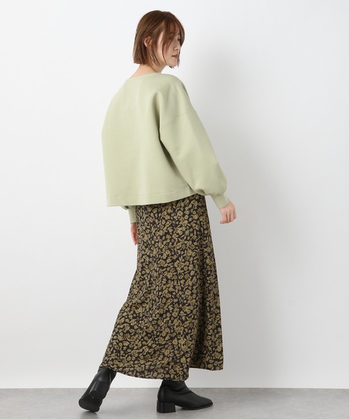 A part by（アパートバイ）の「ボンディングショートプルオーバー　259834（その他トップス・レディース・チャコールグレー/ライトグリーン/アイボリー・FREE）」の12枚目の写真