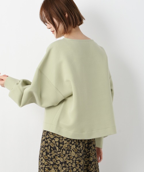 A part by（アパートバイ）の「ボンディングショートプルオーバー　259834（その他トップス・レディース・チャコールグレー/ライトグリーン/アイボリー・FREE）」の6枚目の写真