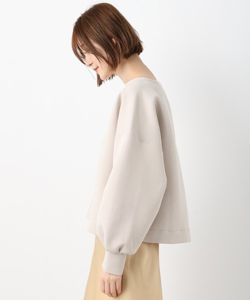 A part by（アパートバイ）の「ボンディングショートプルオーバー　259834（その他トップス・レディース・チャコールグレー/ライトグリーン/アイボリー・FREE）」の18枚目の写真