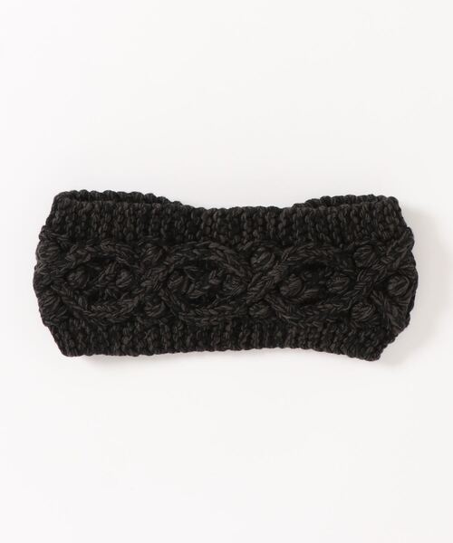 Samansa Mos2（サマンサ モスモス）の「抗菌防臭ニットヘアバンド（ヘアバンド・レディース・ベージュ/チャコール・ﾌﾘ-）」の3枚目の写真