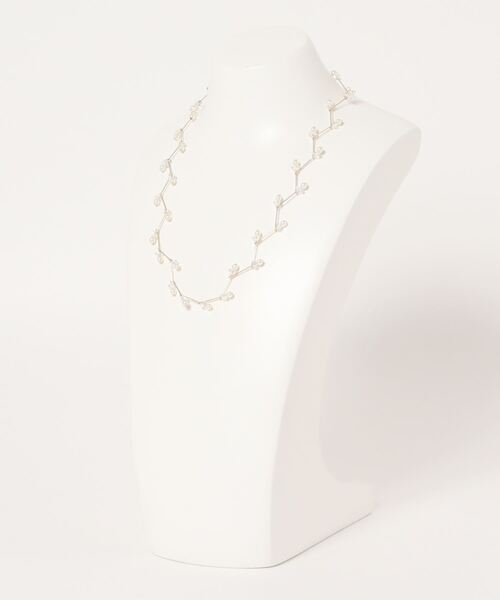 Cupid Heart(キューピッドハート)の「【Cupid Heart】結婚式アクセサリー 小枝ネックレス(ネックレス・レディース・ベージュ/ピンク・MEDIUM)」の16枚目の写真