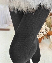 F&D : ケーブル柄・タイツ